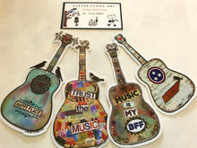 Load image into Gallery viewer, Guitar Sticker, MUSIC is LIFE