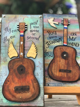 Load image into Gallery viewer, Willie Nelson, Angel flying too close, guitar art,