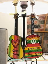 Load image into Gallery viewer, One Love, Bob Marley, Guitar ornament