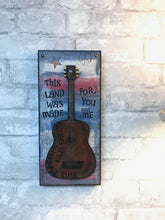 Load image into Gallery viewer, Woody Guthrie Guitar Art