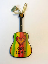Load image into Gallery viewer, One Love, Bob Marley, Guitar ornament
