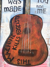 Load image into Gallery viewer, Woody Guthrie Guitar Art