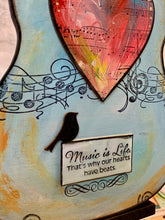 Load image into Gallery viewer, Music is Life, guitar art