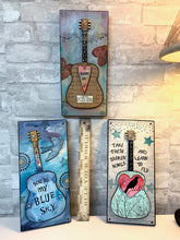 Load image into Gallery viewer, Blackbird Guitar Art, Beatles Inspired