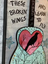 Load image into Gallery viewer, Blackbird Guitar Art, Beatles Inspired