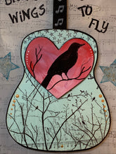 Load image into Gallery viewer, Blackbird Guitar Art, Beatles Inspired