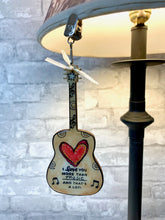 Load image into Gallery viewer, i love you, guitar, ornament