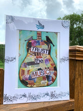 Load image into Gallery viewer, TRUST THE MUSIC, guitar print,