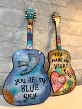 Load image into Gallery viewer, You're My Blue Sky, Guitar Art,
