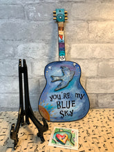 Load image into Gallery viewer, You're My Blue Sky, Guitar Art,