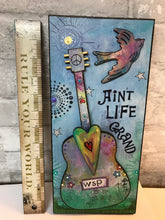 Load image into Gallery viewer, Widespread Panic Art, Ain&#39;t Life Grand guitar plaque
